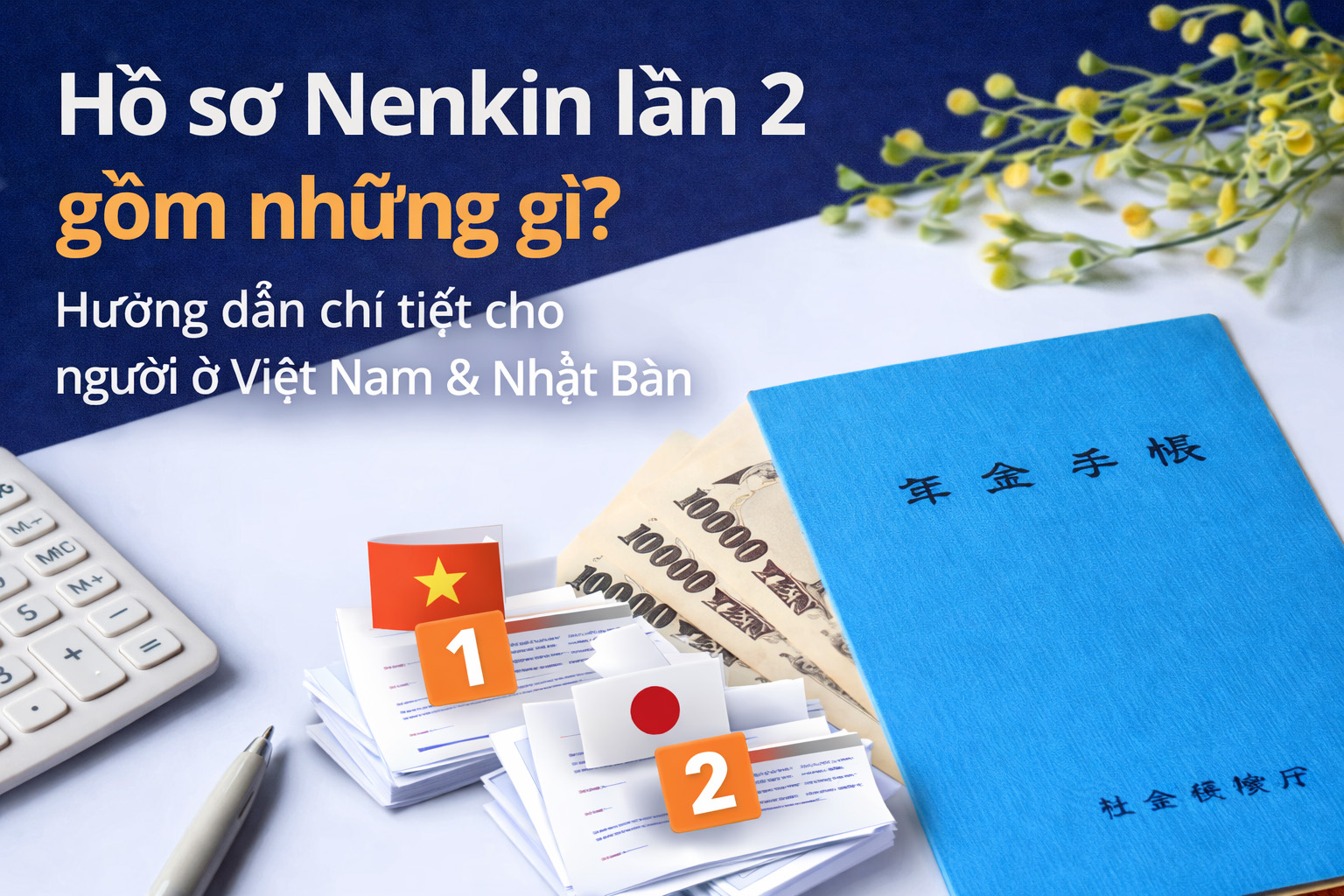 Hồ sơ Nenkin lần 2 gồm những gì? Hướng dẫn chi tiết cho người ở Việt Nam và Nhật Bản 2026